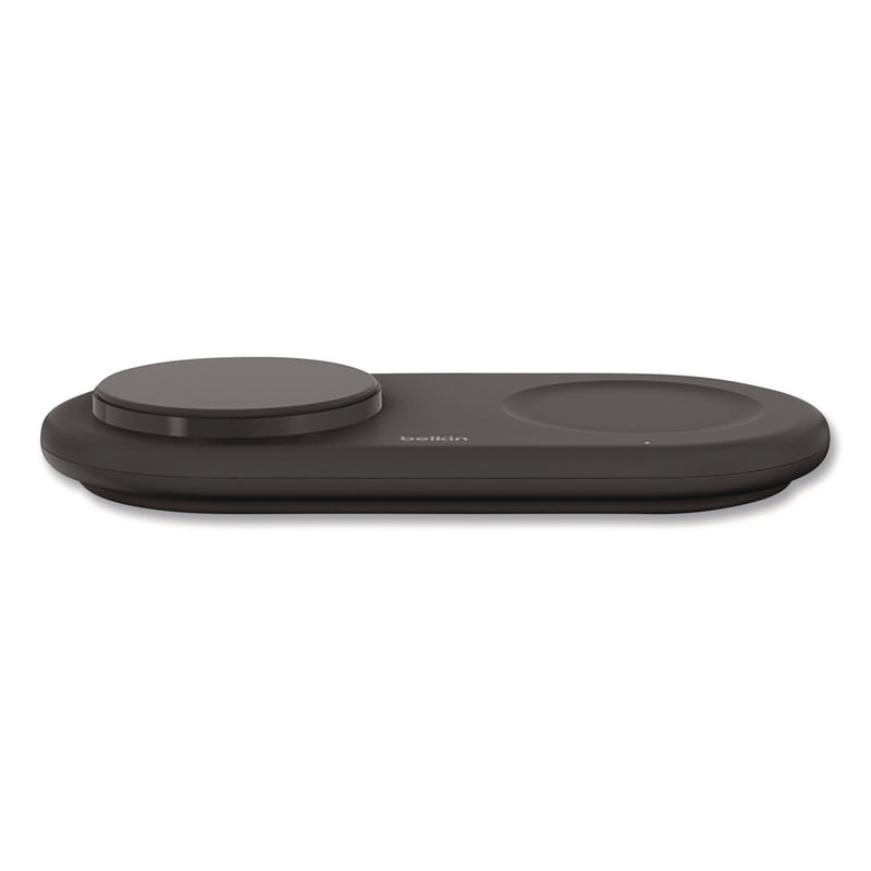Belkin® BOOST CHARGE Pro 2-in-1 Magnetic Wireless Charging Pad with Qi2, USB-C, 15 W, Black (BLKWIZ021TTBK) Each