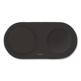 Belkin® BOOST CHARGE Pro 2-in-1 Magnetic Wireless Charging Pad with Qi2, USB-C, 15 W, Black (BLKWIZ021TTBK) Each