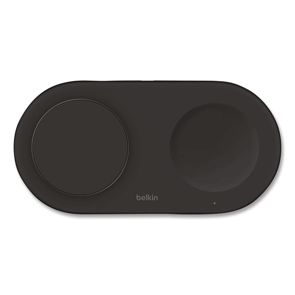 Belkin® BOOST CHARGE Pro 2-in-1 Magnetic Wireless Charging Pad with Qi2, USB-C, 15 W, Black (BLKWIZ021TTBK) Each