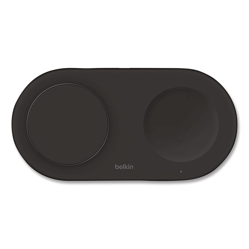 Belkin® BOOST CHARGE Pro 2-in-1 Magnetic Wireless Charging Pad with Qi2, USB-C, 15 W, Black (BLKWIZ021TTBK) Each