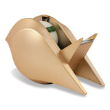 Scotch® Bird Desktop Tape Dispenser, 1" Core, Metallic Gold (MMMC48BIRDG) Each