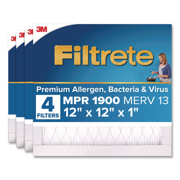 Filtrete™  High Performance Air Filter, 12 x 12, 4/Carton (MMMUA10DC4CA) Case of 4