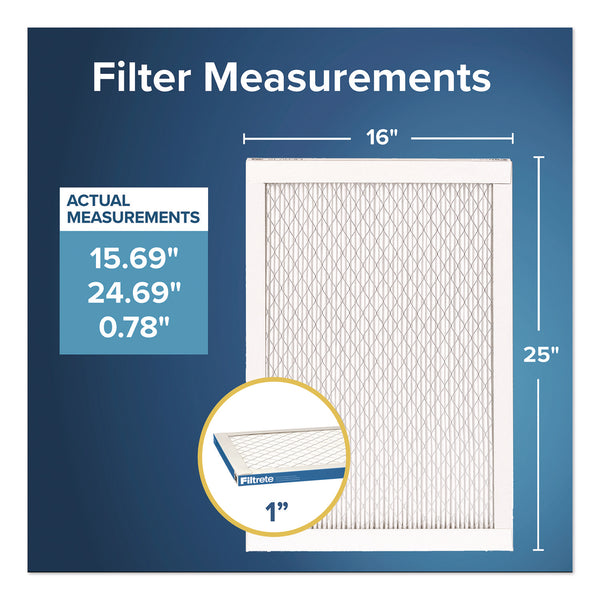 Filtrete™ High Performance Air Filter, 16 x 25, 4/Carton (MMMUA014CA) Case of 4