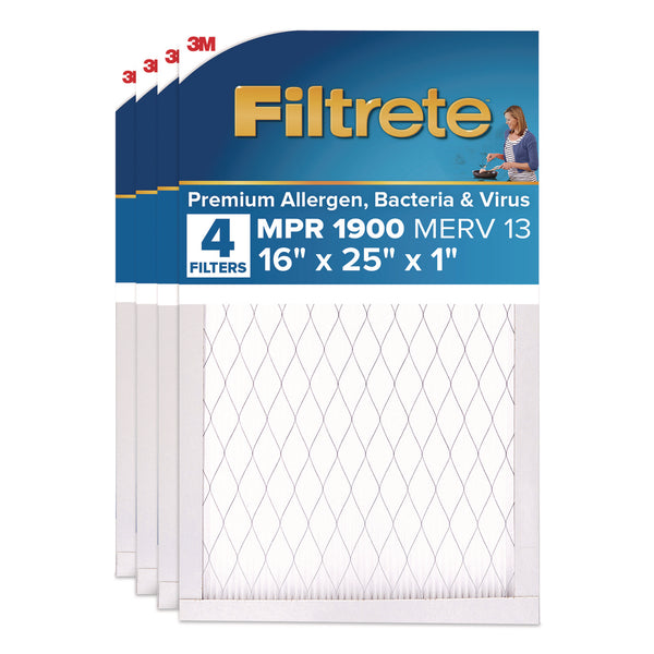 Filtrete™ High Performance Air Filter, 16 x 25, 4/Carton (MMMUA014CA) Case of 4