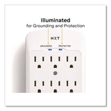 NXT Technologies™ 6-Outlet Plus USB Outlet Surge Protector, 6 AC Outlets/2 USB Outlets, 900 J, White (NXTNX61427) Each