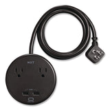 NXT Technologies™ 2-Outlet Plus USB Surge Protector, 2 AC Outlets/3 USB Outlets, 5 ft Cord, 500 J, Black (NXTNX61428) Each