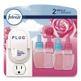 Febreze® Air Freshener Warmer Starter Kit, Clear/White, with (2) Downy April Fresh Refills (PGC4174) Each