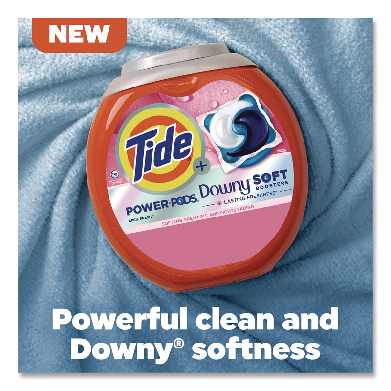 Tide® Power PODS Plus Downy Laundry Detergent, April Fresh Scent, 98 oz Tub, 63 Pods/Tub (PGC11807) Each