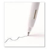 Zebra® bLen Gel Pen, Medium 0.7 mm, Black; Blue Ink, White; Black Barrel, 6/Pack (ZEB49501) Pack of 6