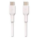 Belkin® BOOST CHARGE USB-C to USB-C Cable, 3.3 ft, White, 2/Pack (BLKCAB003BT1MWH) Each