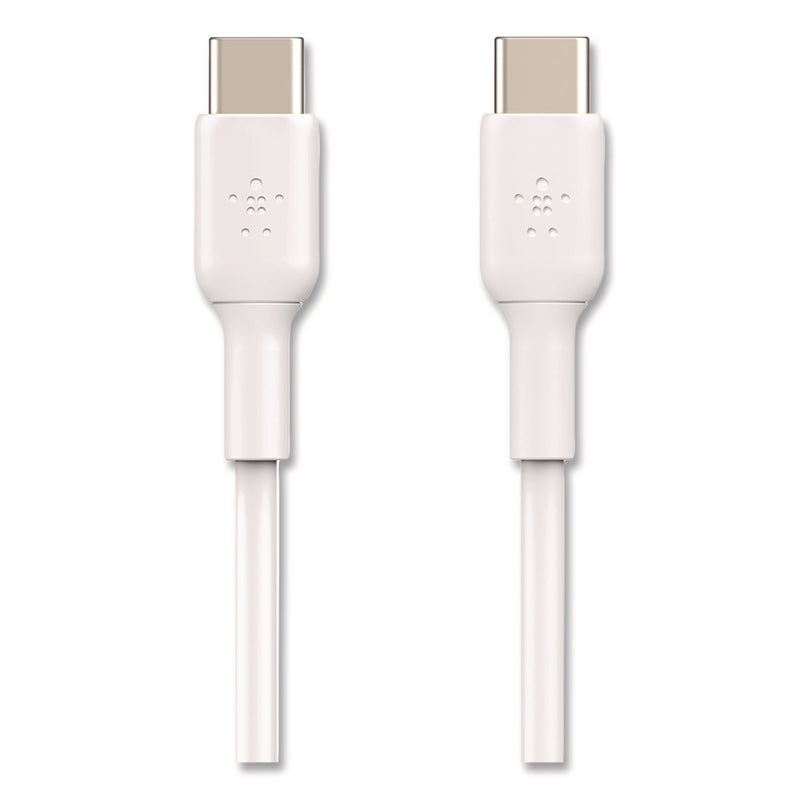 Belkin® BOOST CHARGE USB-C to USB-C Cable, 3.3 ft, White, 2/Pack (BLKCAB003BT1MWH) Each