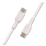 Belkin® BOOST CHARGE USB-C to USB-C Cable, 3.3 ft, White, 2/Pack (BLKCAB003BT1MWH) Each