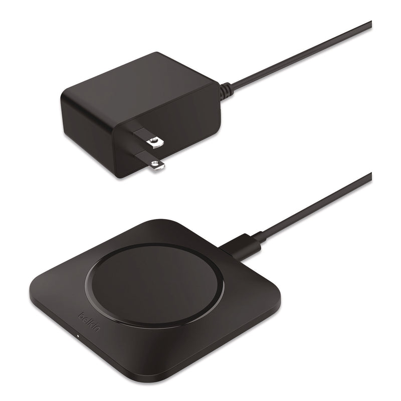 Belkin® BOOST CHARGE Pro Universal Easy Align Wireless Charging Pad, Qi Wireless Charging, 15 W, Black (BLKWIA007TTBK) Each