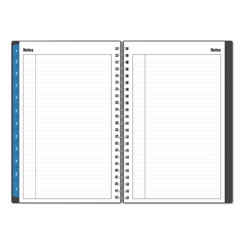Collegiate Academic Year Weekly/Monthly Planner, 8 x 5, Charcoal Gray Cover, 12-Month: July 2024 to June 2025 (BLS100139A25) Each