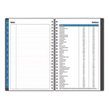 Collegiate Academic Year Weekly/Monthly Planner, 8 x 5, Charcoal Gray Cover, 12-Month: July 2024 to June 2025 (BLS100139A25) Each