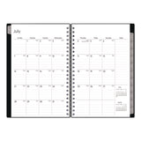 Enterprise Academic Weekly/Monthly Planner, 8 x 5, Black Cover, 12-Month (July to June): 2024 to 2025 (BLS130611A25) Each