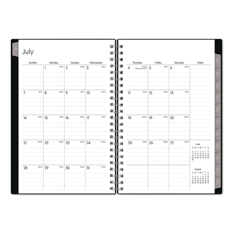 Enterprise Academic Weekly/Monthly Planner, 8 x 5, Black Cover, 12-Month (July to June): 2024 to 2025 (BLS130611A25) Each