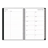 Enterprise Academic Weekly/Monthly Planner, 8 x 5, Black Cover, 12-Month (July to June): 2024 to 2025 (BLS130611A25) Each