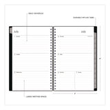 Enterprise Academic Weekly/Monthly Planner, 8 x 5, Black Cover, 12-Month (July to June): 2024 to 2025 (BLS130611A25) Each