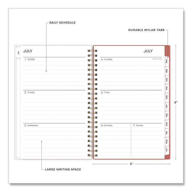 Cali Create-Your-Own Cover Academic Year Weekly/Monthly Planner, Abstract Artwork, 8 x 5, 12-Month: July 2024 to June 2025 (BLS130621A25) Each