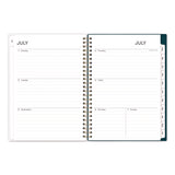Greta Academic Year Weekly/Monthly Planner, Floral Artwork, 8.63 x 5.88, Green Cover, 12-Month: July 2024 to June 2025 (BLS136482A25) Each