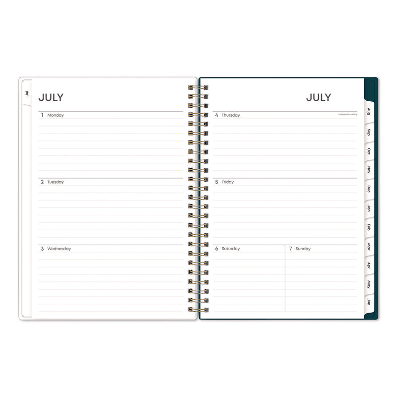 Greta Academic Year Weekly/Monthly Planner, Floral Artwork, 8.63 x 5.88, Green Cover, 12-Month: July 2024 to June 2025 (BLS136482A25) Each