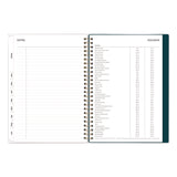 Greta Academic Year Weekly/Monthly Planner, Floral Artwork, 8.63 x 5.88, Green Cover, 12-Month: July 2024 to June 2025 (BLS136482A25) Each