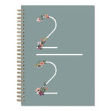 Greta Academic Year Weekly/Monthly Planner, Floral Artwork, 8.63 x 5.88, Green Cover, 12-Month: July 2024 to June 2025 (BLS136482A25) Each