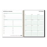 Blue Sky® Dark Gray Gale Weekly/Monthly Lesson Planner, 9 Classes, Tropical Artwork, Gray/Mint Cover, 11 x 8.5 Sheets, 12-Month Span (BLS136608A23) Each