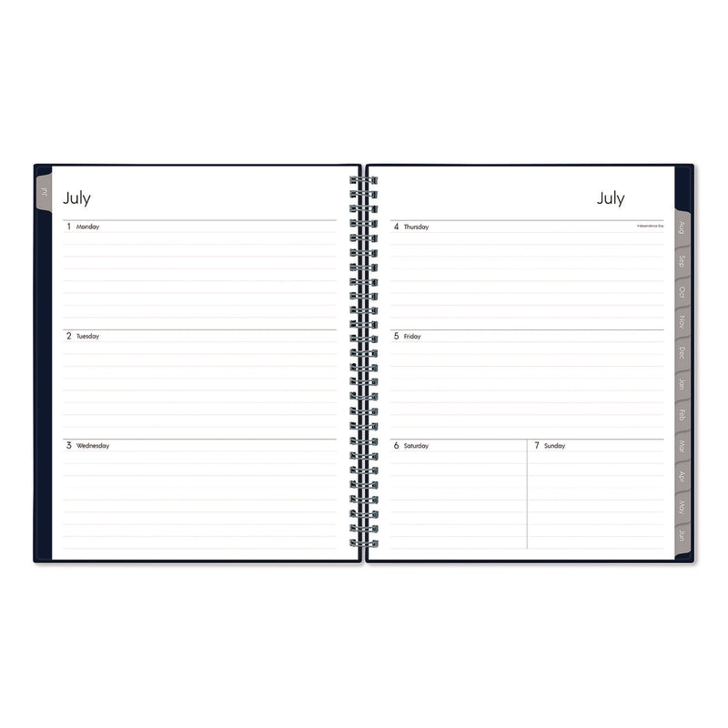 Passages Academic Year Weekly/Monthly Planner, 9 x 7, Navy Blue Cover, 12-Month: July 2024 to June 2025 (BLS148675A25) Each
