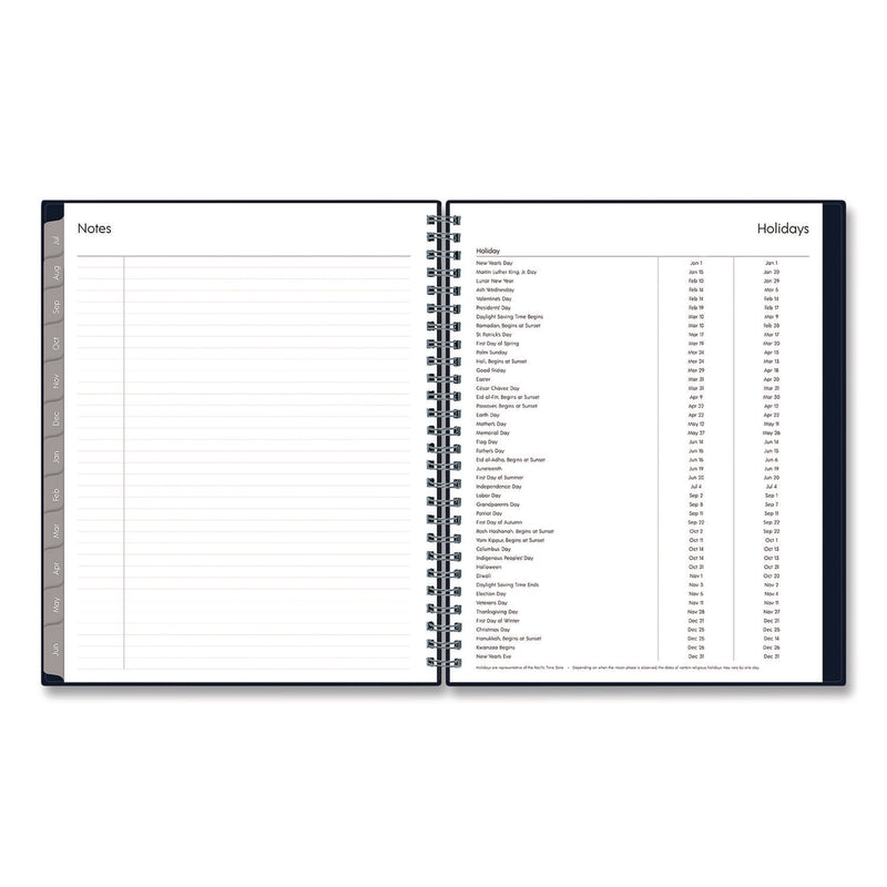 Passages Academic Year Weekly/Monthly Planner, 9 x 7, Navy Blue Cover, 12-Month: July 2024 to June 2025 (BLS148675A25) Each