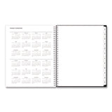 Analeis Create-Your-Own Cover Weekly/Monthly Planner, Floral Artwork, 11 x 8.5, White/Black/Coral, 12-Month (Jan-Dec): 2025 (BLS10000125) Each