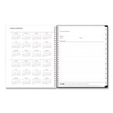Analeis Create-Your-Own Cover Weekly/Monthly Planner, Floral Artwork, 11 x 8.5, White/Black/Coral, 12-Month (Jan-Dec): 2025 (BLS10000125) Each