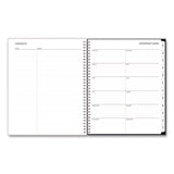 Analeis Create-Your-Own Cover Weekly/Monthly Planner, Floral Artwork, 11 x 8.5, White/Black/Coral, 12-Month (Jan-Dec): 2025 (BLS10000125) Each