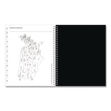 Analeis Create-Your-Own Cover Weekly/Monthly Planner, Floral Artwork, 11 x 8.5, White/Black/Coral, 12-Month (Jan-Dec): 2025 (BLS10000125) Each
