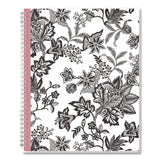 Analeis Create-Your-Own Cover Weekly/Monthly Planner, Floral Artwork, 11 x 8.5, White/Black/Coral, 12-Month (Jan-Dec): 2025 (BLS10000125) Each