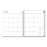 Rue Du Flore Weekly/Monthly Planner, Floral Artwork, 11 x 8.5, Jade/Lavender Cover, 12-Month (Jan to Dec): 2025 (BLS10160225) Each