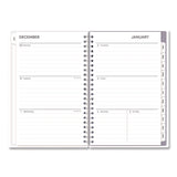 Rue Du Flore Weekly/Monthly Planner, Floral Artwork, 8 x 5, Jade/Lavender Cover, 12-Month (Jan to Dec): 2025 (BLS10160325) Each