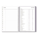 Rue Du Flore Weekly/Monthly Planner, Floral Artwork, 8 x 5, Jade/Lavender Cover, 12-Month (Jan to Dec): 2025 (BLS10160325) Each