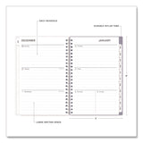 Rue Du Flore Weekly/Monthly Planner, Floral Artwork, 8 x 5, Jade/Lavender Cover, 12-Month (Jan to Dec): 2025 (BLS10160325) Each