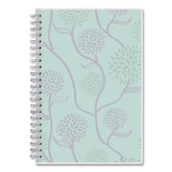 Rue Du Flore Weekly/Monthly Planner, Floral Artwork, 8 x 5, Jade/Lavender Cover, 12-Month (Jan to Dec): 2025 (BLS10160325) Each