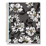 Baccara Dark Create-Your-Own Cover Weekly/Monthly Planner, Floral, 11 x 8.5, Gray/White/Gold Cover, 12-Month (Jan-Dec): 2025 (BLS11021125) Each