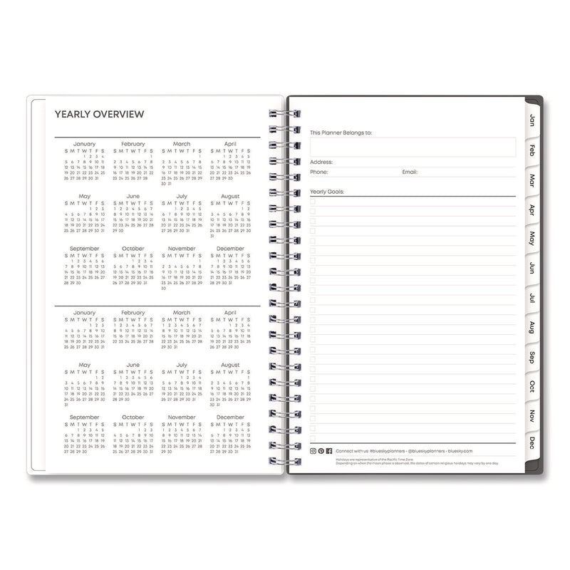 Montauk Weekly/Monthly Planner, Abstract Artwork, 8 x 5, Multicolor Cover, 12-Month (Jan to Dec): 2025 (BLS13387525) Each