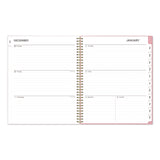 Blue Sky® Mimi Pink Weekly/Monthly Planner, Floral Artwork, 11 x 8.5, Pink/Blue/Rose Cover, 12-Month (Jan to Dec): 2025 (BLS13726425) Each
