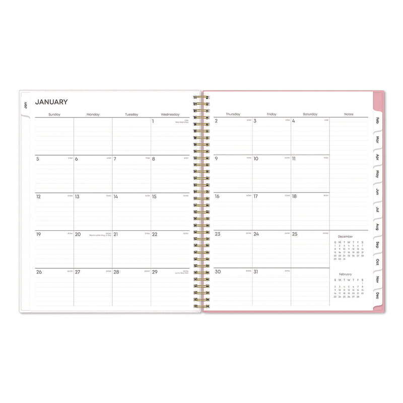 Blue Sky® Mimi Pink Weekly/Monthly Planner, Floral Artwork, 11 x 8.5, Pink/Blue/Rose Cover, 12-Month (Jan to Dec): 2025 (BLS13726425) Each
