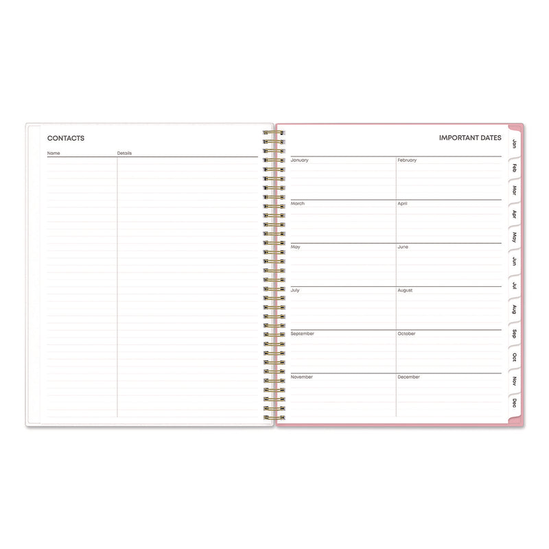 Blue Sky® Mimi Pink Weekly/Monthly Planner, Floral Artwork, 11 x 8.5, Pink/Blue/Rose Cover, 12-Month (Jan to Dec): 2025 (BLS13726425) Each