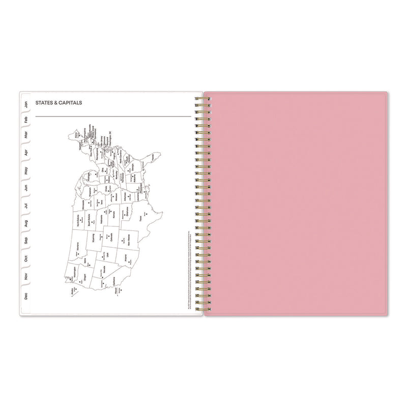 Blue Sky® Mimi Pink Weekly/Monthly Planner, Floral Artwork, 11 x 8.5, Pink/Blue/Rose Cover, 12-Month (Jan to Dec): 2025 (BLS13726425) Each