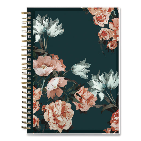 Life Note-It Dania Dark Weekly/Monthly Planner, Floral Artwork, 8.63 x 5.88, Multicolor Cover, 12-Month (Jan to Dec): 2025 (BLS13947825) Each