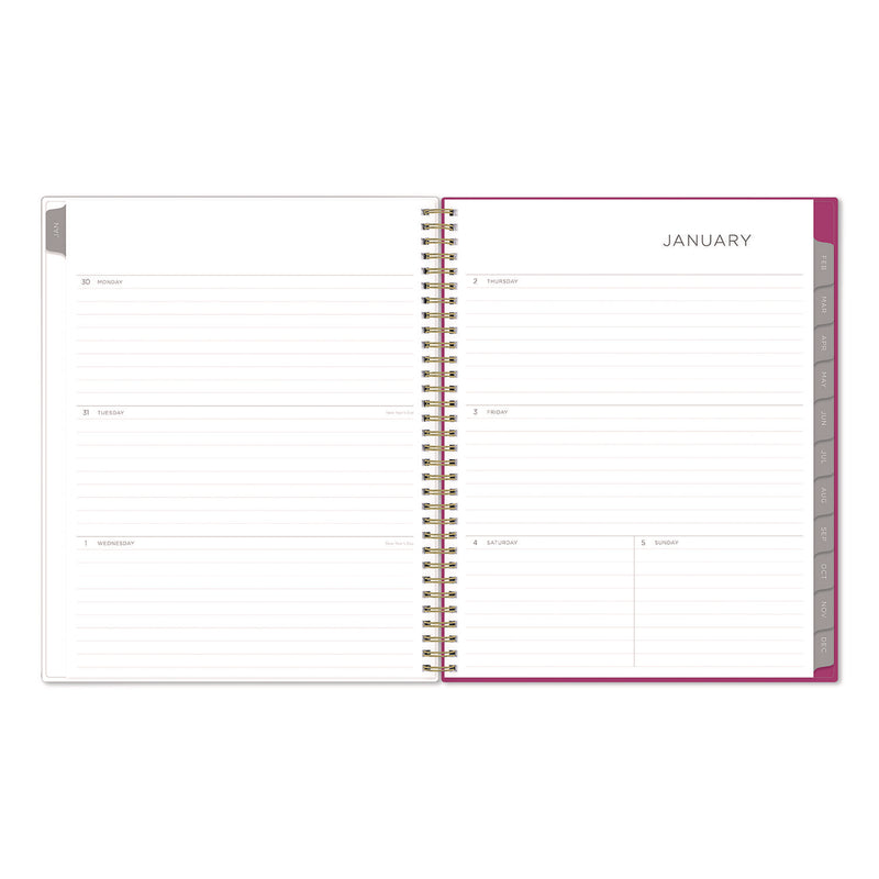 Kelly Ventura Magenta Bloom Weekly/Monthly Planner, Floral Artwork, 11 x 8.5, Multicolor Cover, 12-Month (Jan to Dec): 2025 (BLS14094525) Each