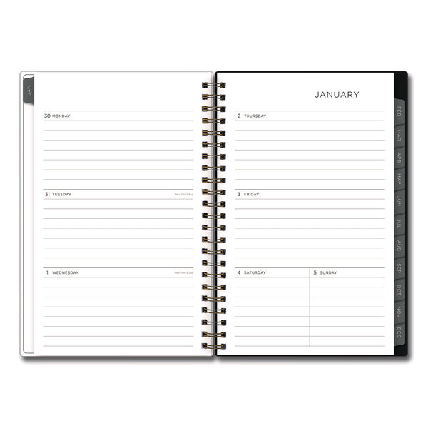 Kelly Ventura Midnight Garden Weekly/Monthly Planner, Floral Artwork, 8 x 5, Multicolor Cover, 12-Month (Jan to Dec): 2025 (BLS14094625) Each